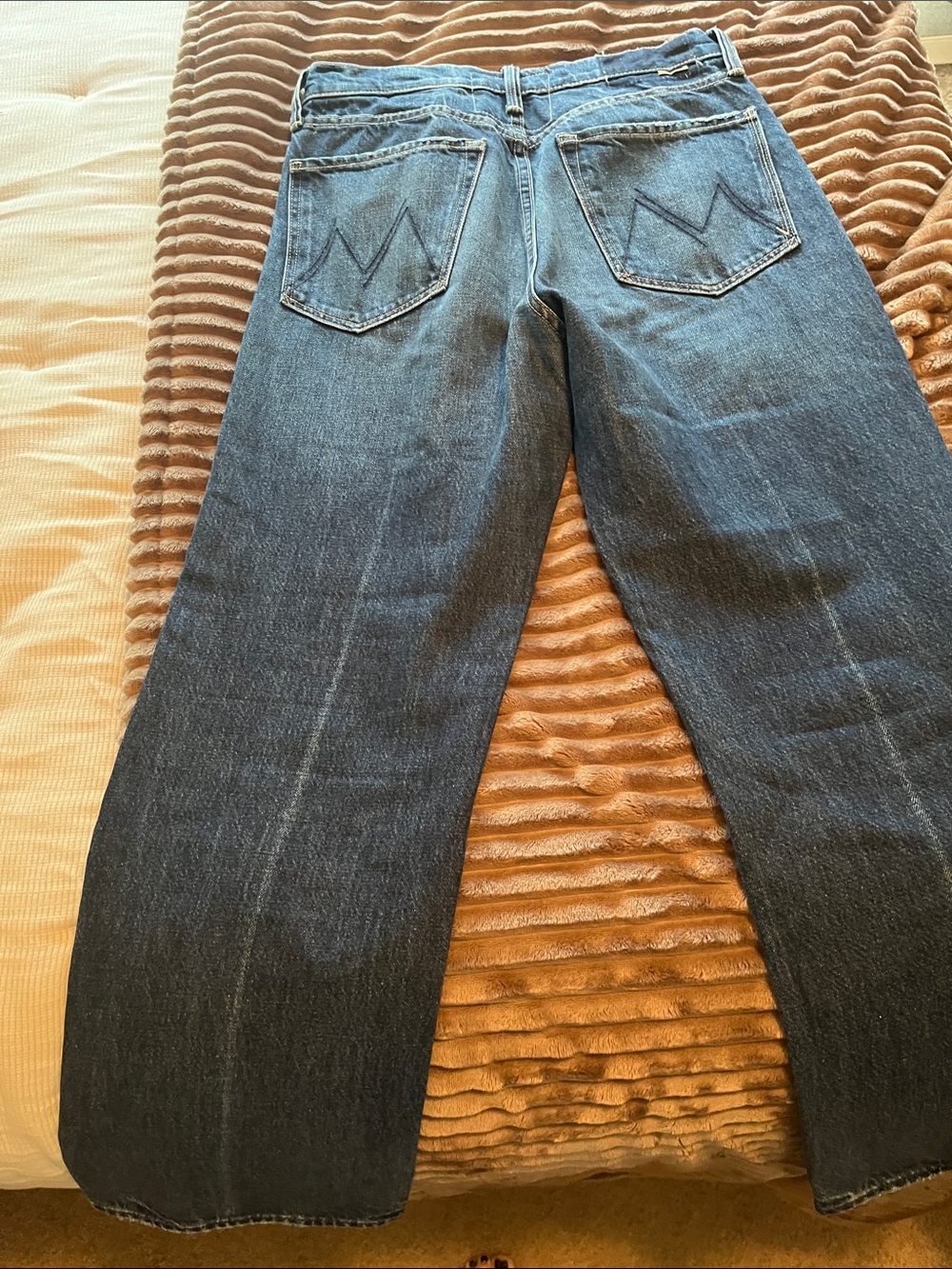 Classic Straight-Leg Dark Wash Jeans